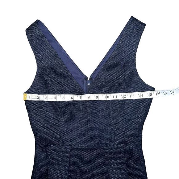 GUESS Sleeveless Mesh Fit & Flare Navy Blue Dress Size 2 - Picture 6 of 9